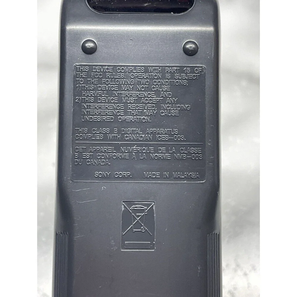 Sony RM-R52 Remote NO BATTERIES. Tested Working!